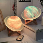 Saturn Planet Bluetooth Speaker Lamp – LED Galaxy Night Light with Remote Control
